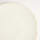 Nippon White Gold Rim Coupe Plate 19cm Star 6/48