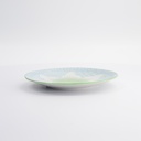 Lily Flower Plate 20x2cm Light Blue 21154 6/48