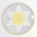 Lily Flower Plate 26x2cm Purple 21155 6/36