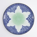 Lily Flower Plate 26x2cm Blue 21156 6/36
