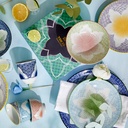 Lily Flower Plate 26x2cm Blue 21156 6/36