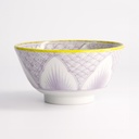 Lily Flower Small Tayo Bowl 13.5x6.8cm 300ml Purple 21159 6/48