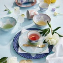Lily Flower Small Tayo Bowl 13.5x6.8cm 300ml Purple 21159 6/48