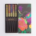 Chopstick Giftset/5 Peony Flower 17866 1/100