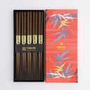 Chopstick Giftset/5 Dark Brown B-0237 1/100