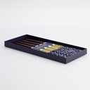 Chopstick Giftset/5 Blue Flowers B-1220X 1/100