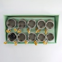 Tea Items Strainer 100pcs Set w/handle 6592(N) 1/8