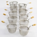 Tea Items Strainer 100pcs Set w/handle 6592(N) 1/8