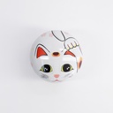 Tea Container S.S. 8.6x8.4cm 100gr Lucky Cat White 18SC1W 1/100