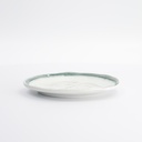 Garden Collection Round Plate 17.5x1.5cm Green Rim