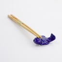 Chopsticks Rest Fish Blue D66-1 12/480