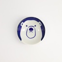 Kawaii Sauce Dish Polar Bear 9x2.7cm BL/WH TA-27 12/192