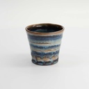 Craft Cup Green/Beige Stripe 9x9cm 300ml TA-33 6/72