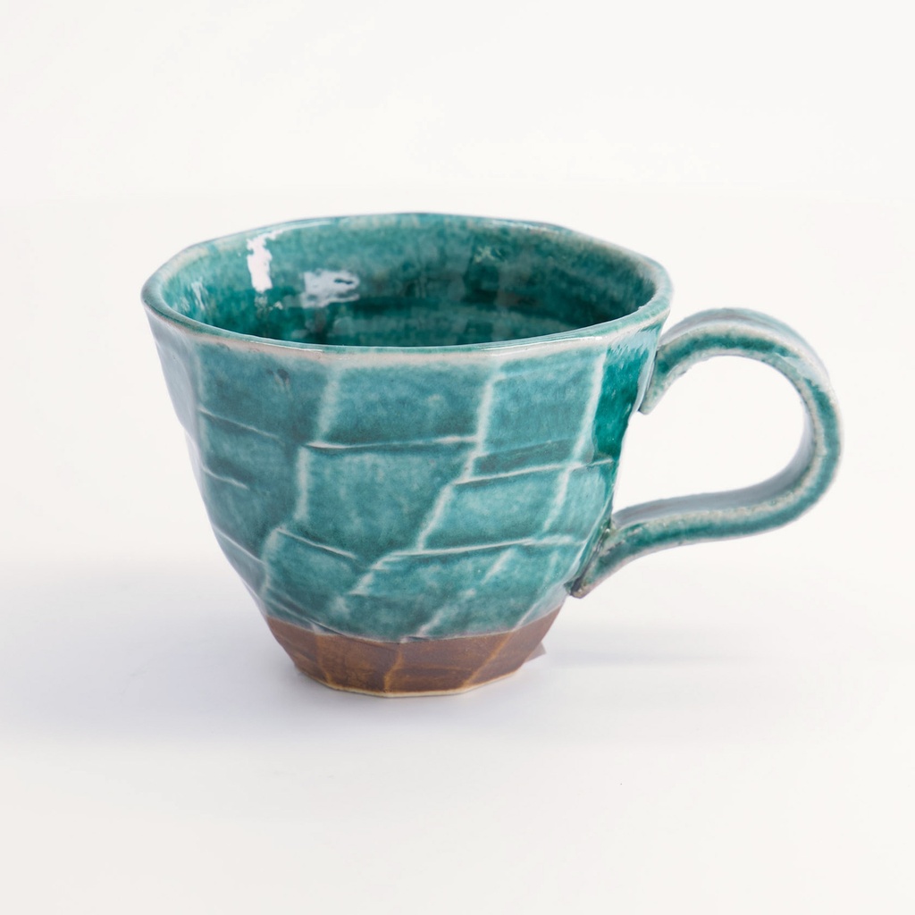 Craft Mug Green 9.5x12.5x7.5cm KA-1/M 6/60