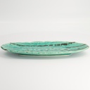 Yamasaku Oval Plate 33x13.5x2cm Ocean TA-80 6/36