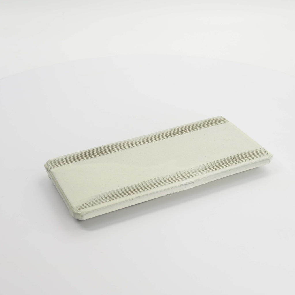 Mino Craft Rectangular Plate 26x12cm Ob White TA-91 1/20