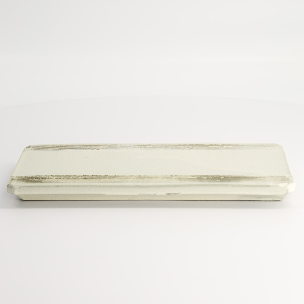 Mino Craft Rectangular Plate 26x12cm Ob White TA-91 1/20