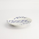 Kawaii Plate Fish 13.7x2.4cm BL/WH TA-22/L 12/96