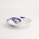Kawaii Plate Octpus 13.7x2.4cm BL/WH TA-26/L 12/96