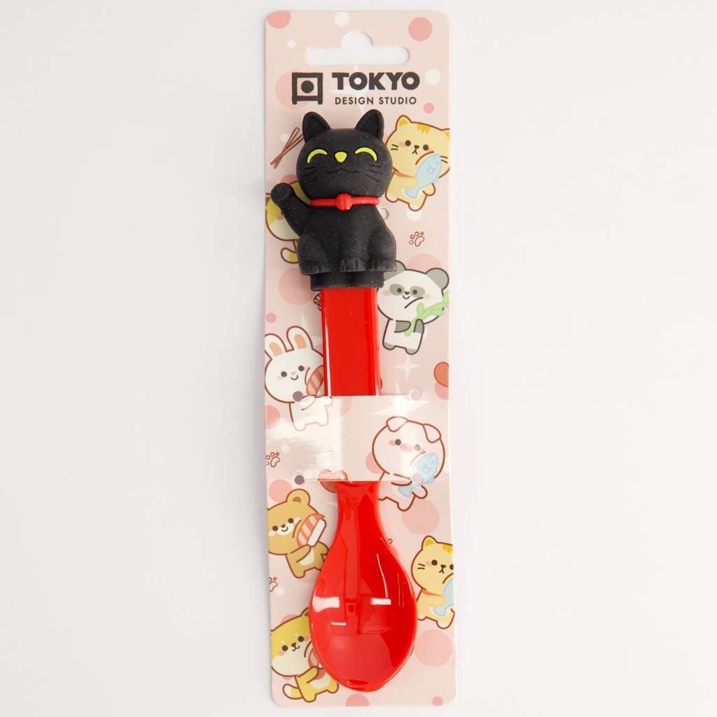 Children Cat Spoon Black 16.5cm 22193 20/240