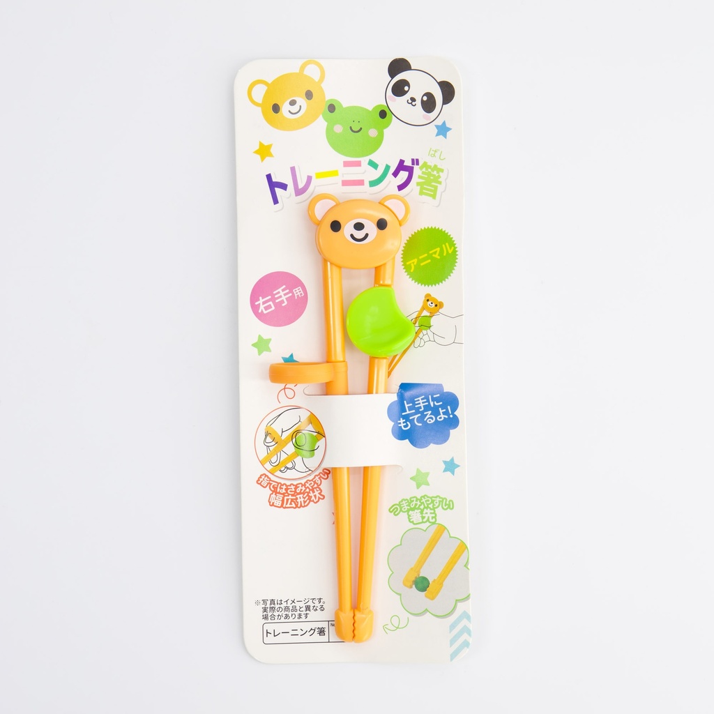 Children Chopsticks Bear 15.5cm Orange A53-24 22206 6/240