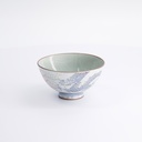 Kawaii Rice Bowl Luster Dragon 11.5x6cm 300ml Blue 5/120
