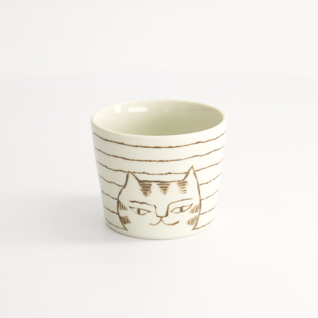 Neko Maruke Cat Cup 8.5x7cm 230ml 21038051 6/72
