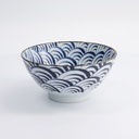 Natsu Nami Mixed Bowl 17.8x8.7cm Blue/White 22343 3/36