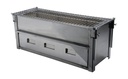 Konro Grill Stainless Steel w/Net & Iron Bar 64x24.5x25.5cm SYA-S Made in Japan