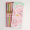 Chopstick Giftset/5 Pink Sakura A45-P57 22351 1/100