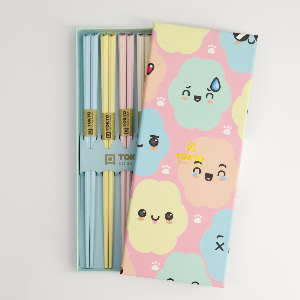 Chopstick Giftset/5 Cloud Emoji A45-P61 22352 1/100
