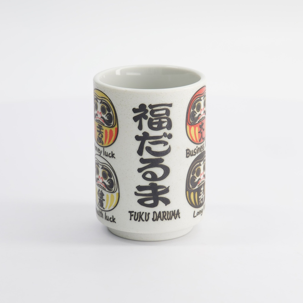 Cup Emboss Daruma 7.2cmx10.2cm 260ml 6/60