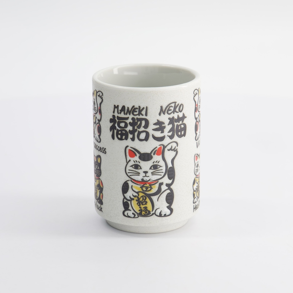 Cup Emboss Lucky Cats 7.2cmx10.2cm 260ml 6/60