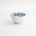 Kawaii Animals Rice Bowl Blue 12x6.4cm 300ml 000859 6/72