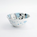 Kawaii Animals Tayo Bowl Blue 15.2x6.7cm 500ml 003892 6/48