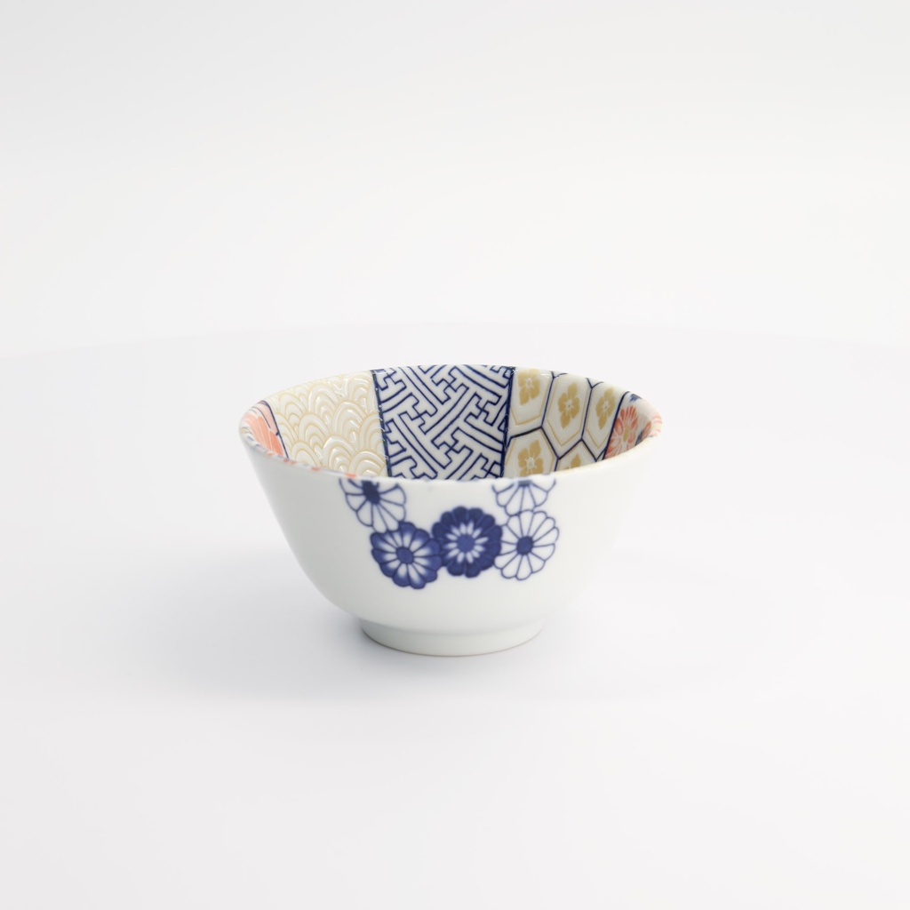 Mino Shozui Rice Bowl Navy 12x6.4cm 300ml 33024 6/72