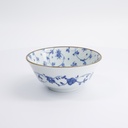 Natsu Karakusa Tayo Bowl 15.2x6.7cm Blue/White 004018 (7736) 6/48