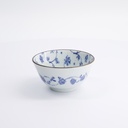 Natsu Karakusa Rice Bowl 12x6.4cm Blue/White 001048 6/72