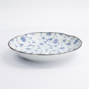 Natsu Karakusa Plate 22x4cm Blue/White 009421 6/36