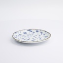 Natsu Karakusa Plate 16.5x2cm Blue/White 004798 12/96