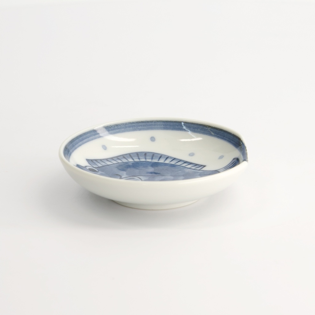 Sauce Dish with Chopsticks Rest 9.4x2.3cm Hirame TA-57 12/192