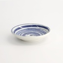 Sauce Dish 9x2cm Swirl Blue TA-55 12/192