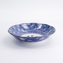 Hana Blue Pasta Plate 21x5cm Tsuta Karakusa KA-70 6/36