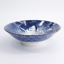 Mixed Bowl Ukiyoe Shunga 24.5x7.5cm Blue/White 1400ml KA-22 4/24