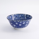 Hana Blue Mixed Bowls 15x7cm 550ml Tsuta Karakusa KA-68 6/48