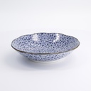Hana Blue Pasta Plate 21x5cm Momiji KA-62 6/36