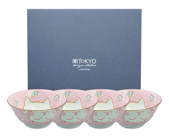 Kawaii Cat Pink Tayo Giftbox 4pcs 14.8x7cm MT-8015/B 1/10
