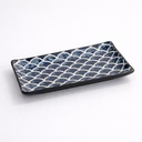 Cobalt Blue Mermaid Design Plate 22x13x2cm 6/48