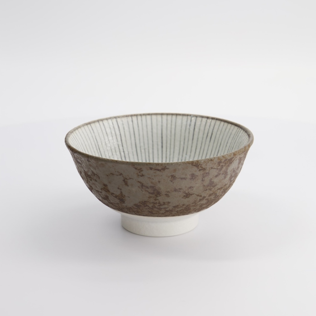 Satomaki Tokusa Bowl Rim 16x8cm 600ml 33178 6/48