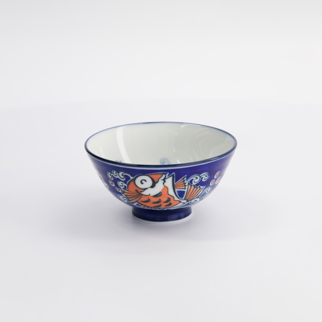 Kawaii Rice Bowl 11.3x5.8cm 300ml Bowl Snapper Blue 33205 5/80